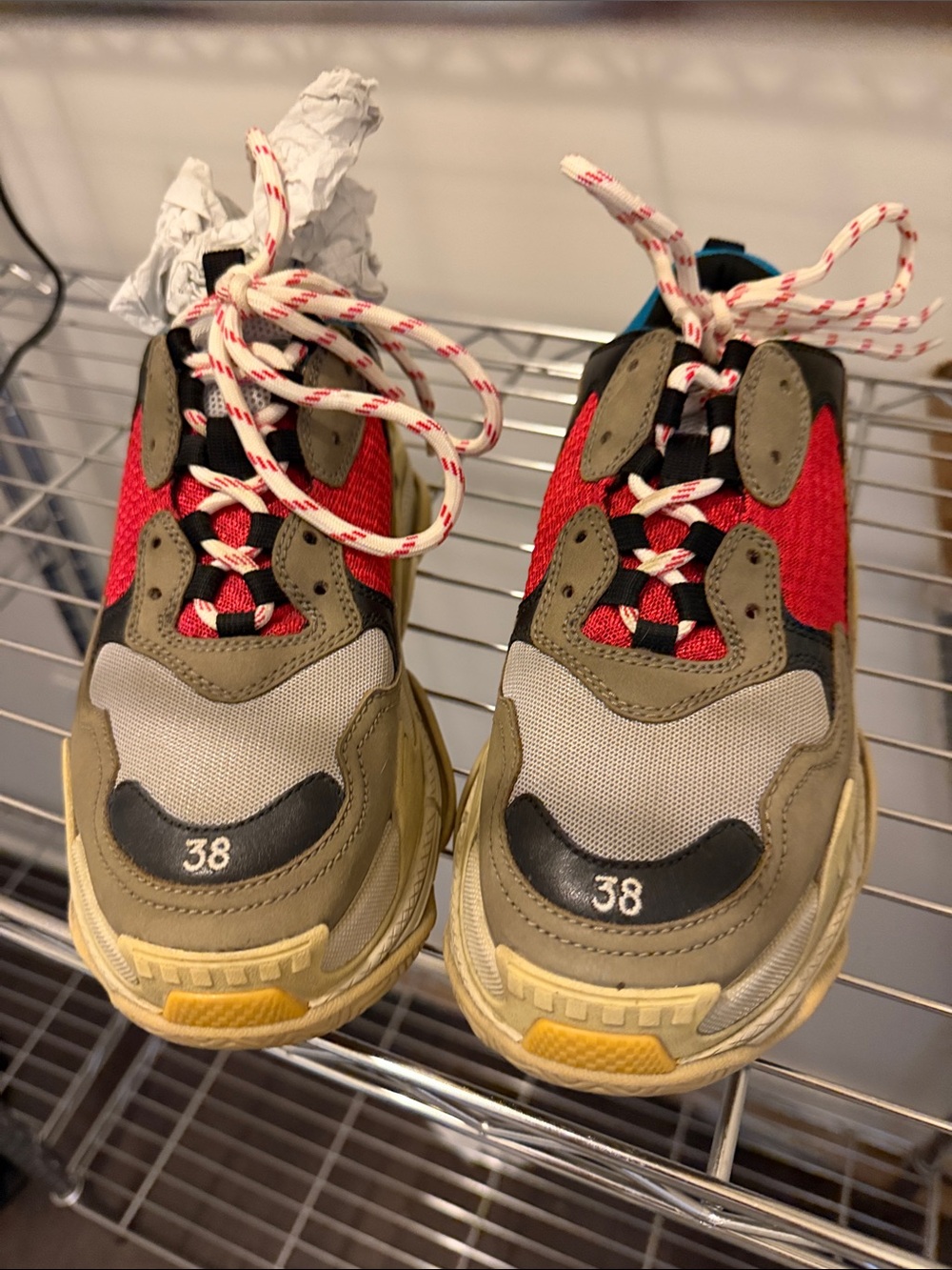 balenciaga triple s size 38